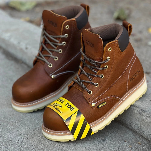 313 (Steel Toe) Light Brown work boots