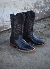 Load image into Gallery viewer, 08 Crocodile belly leather print 🇲🇽 negro