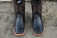 Load image into Gallery viewer, 08 Crocodile belly leather print 🇲🇽 negro