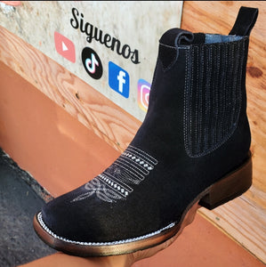 010 Botin Estela / 725 de mujer BLACK nobuck 😍