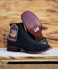 Load image into Gallery viewer, 001 Est California botin charro rodeo piel nobuck🔥 Los Altos Boots