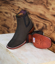 Load image into Gallery viewer, 003 Est California botin charro rodeo piel nobuck🔥 Los Altos Boots