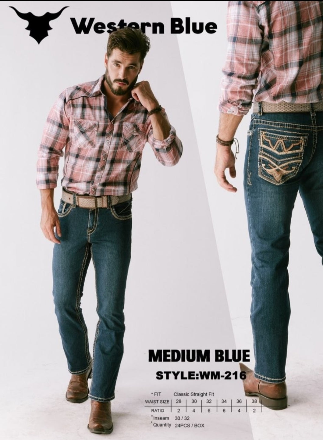001 Men Bootcut jeans