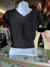 Cargar imagen en el visor de la galería, Black sweater knit top