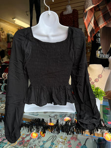 Carolina Black blouse 🖤size small only