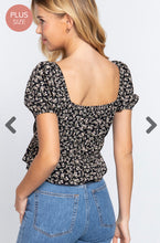 Load image into Gallery viewer, Lizett Bkack Plus size top