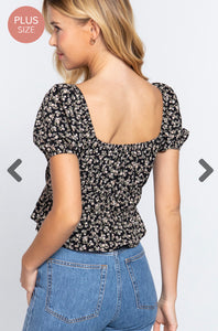 Lizett Bkack Plus size top
