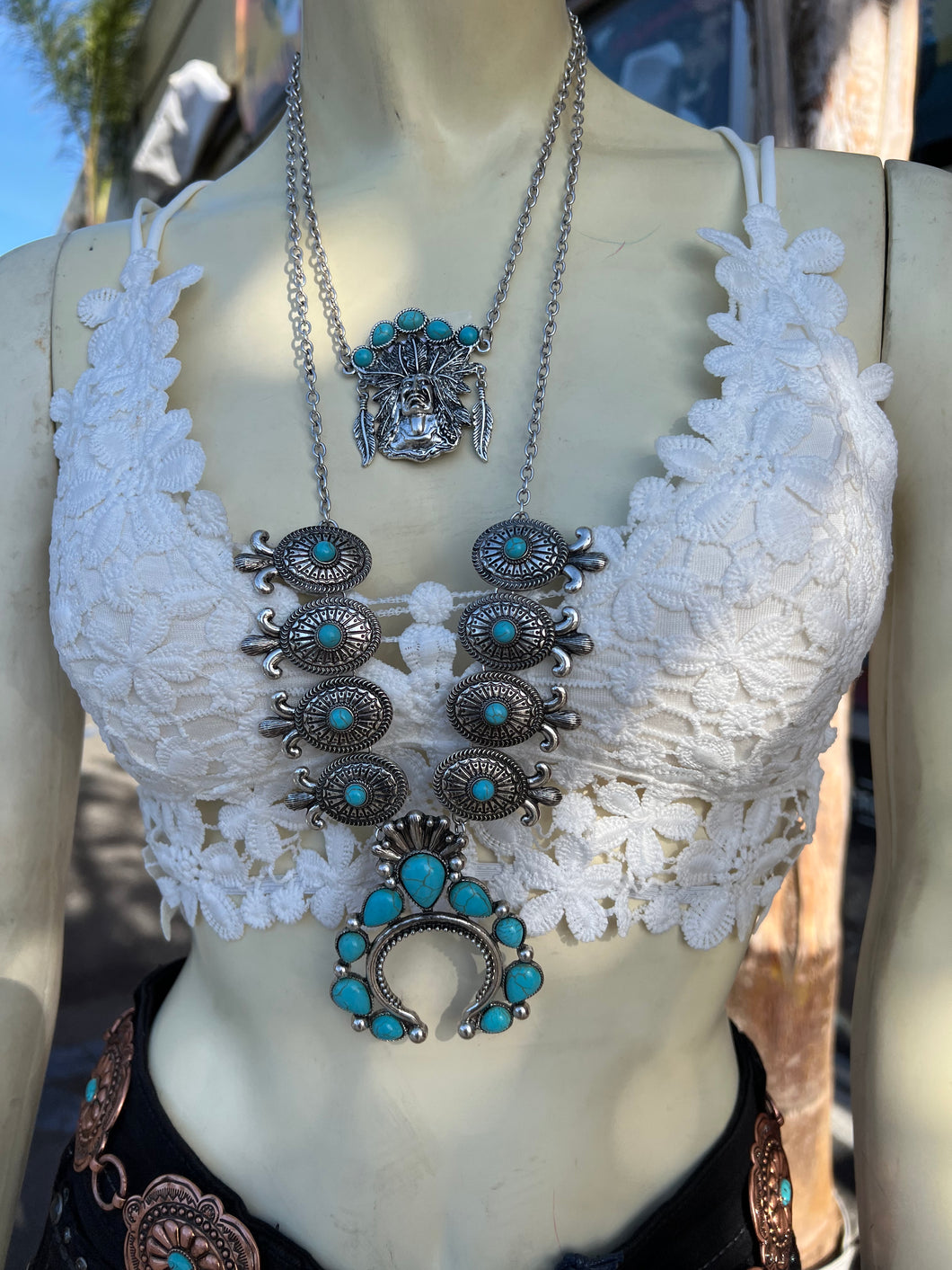 Blanquita Necklace and Earrings set