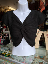 Load image into Gallery viewer, Black sweater knit top
