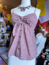 Load image into Gallery viewer, Front tie &amp; button down tank top