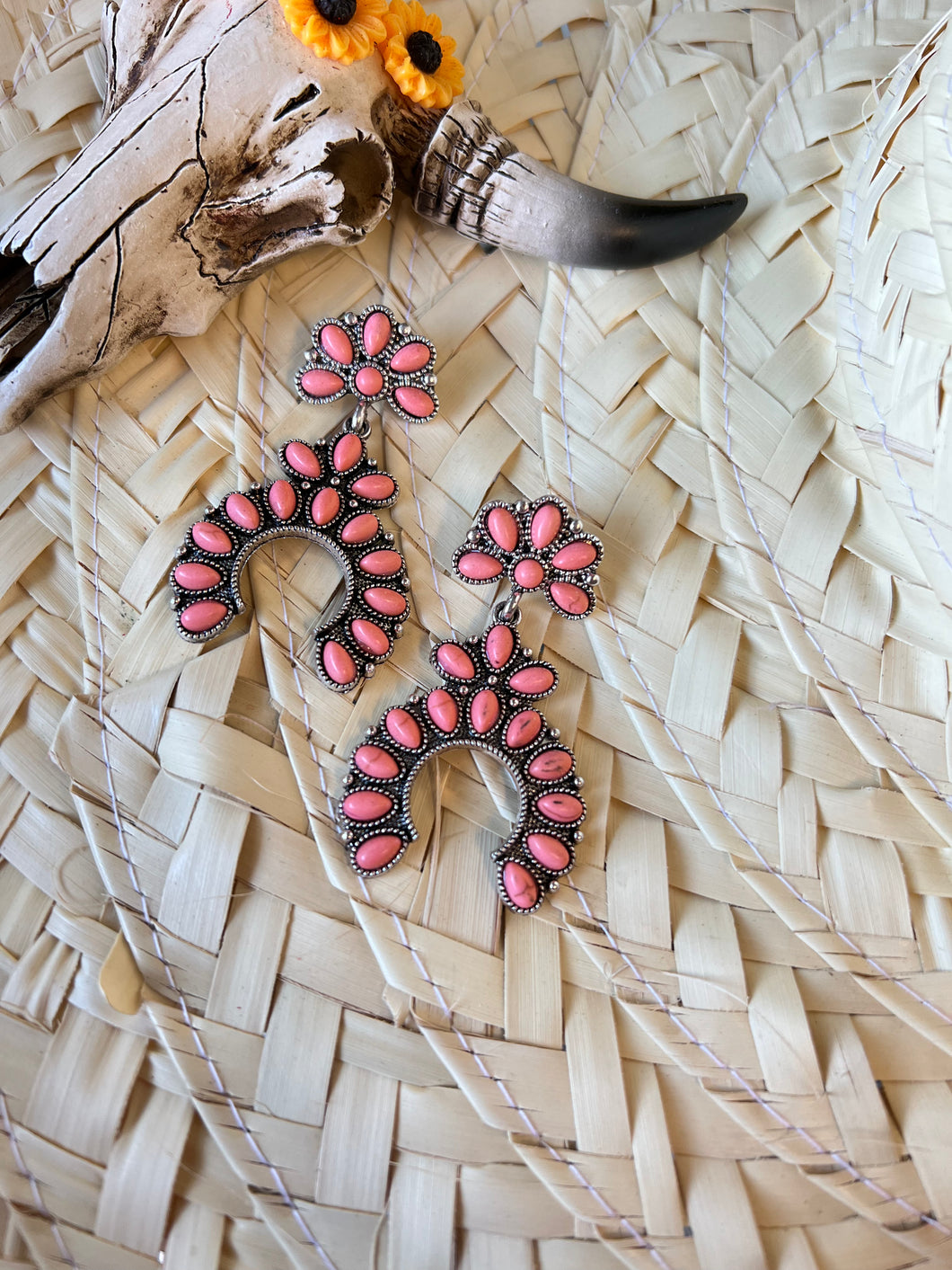 Pink earrings
