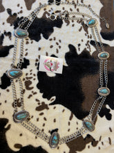 Load image into Gallery viewer, Western Hand Craft stone Chain Belt 50” long