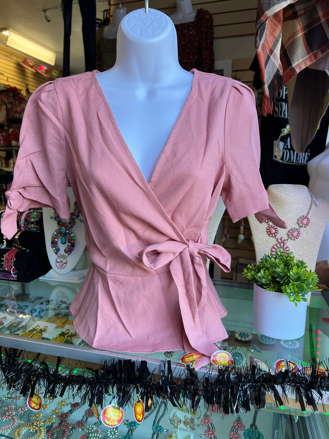 Dusty pink blouse