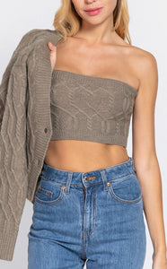 SWEATER TUBE & CARDIGAN SET