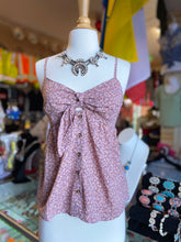 Load image into Gallery viewer, Front tie &amp; button down tank top
