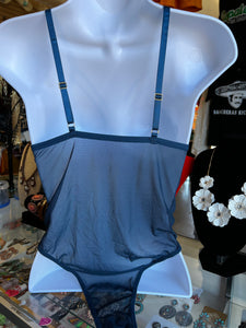 V Neck lace bodysuit one piece