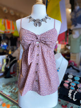 Load image into Gallery viewer, Front tie &amp; button down tank top