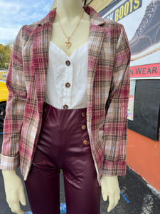 Isabella Plaid Jacket size small to large