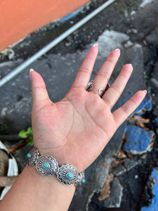 Silver-turquoise ring