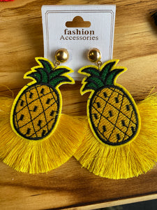 Yellow pineapple 🍍 Earrings
