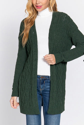 CHENILLE SWEATER CARDIGAN