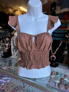 Karina Brown Tank top