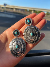 Load image into Gallery viewer, Maura silver-Turquoise Earrings