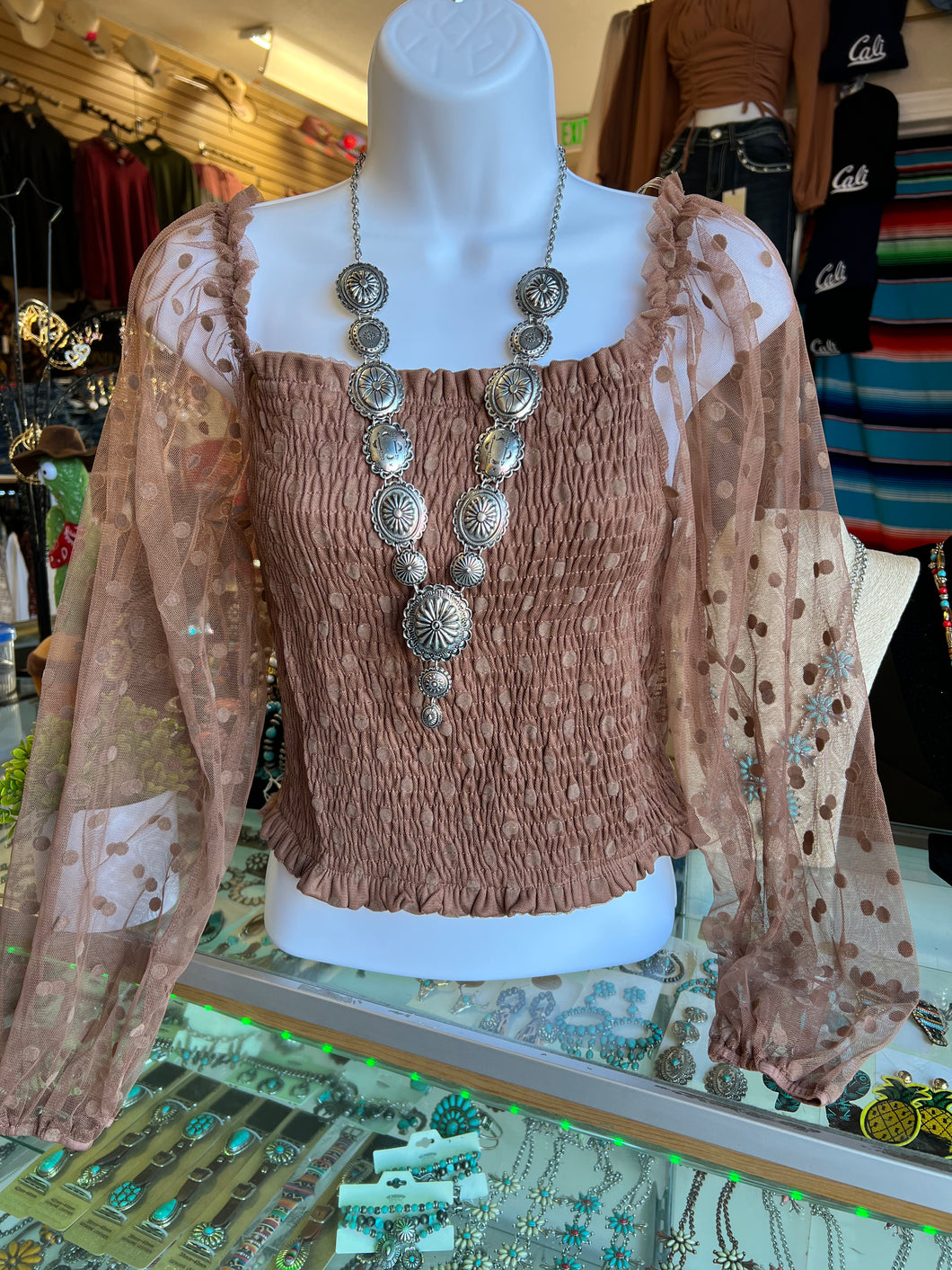 Concho silvertone set