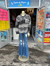 Load image into Gallery viewer, Black Aztec Print Jacket size small