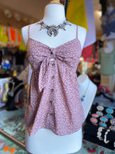 Load image into Gallery viewer, Front tie &amp; button down tank top
