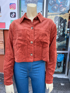 Ginger Corduroy crop jacket