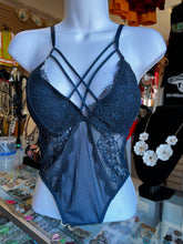 Load image into Gallery viewer, V Neck lace bodysuit one piece