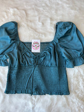 Load image into Gallery viewer, Lorena Teal Blue Top size large