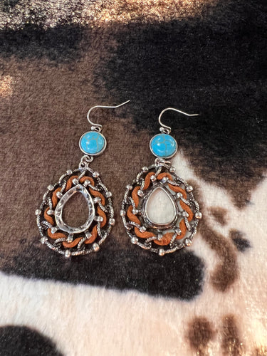 Brown earrings