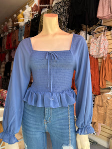 Laurita Long sleeve top size small only