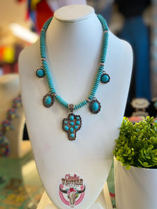 Western Cluster 🌵 Cactus Necklace
