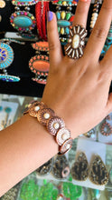 Load image into Gallery viewer, White and Coppertone Bracelet