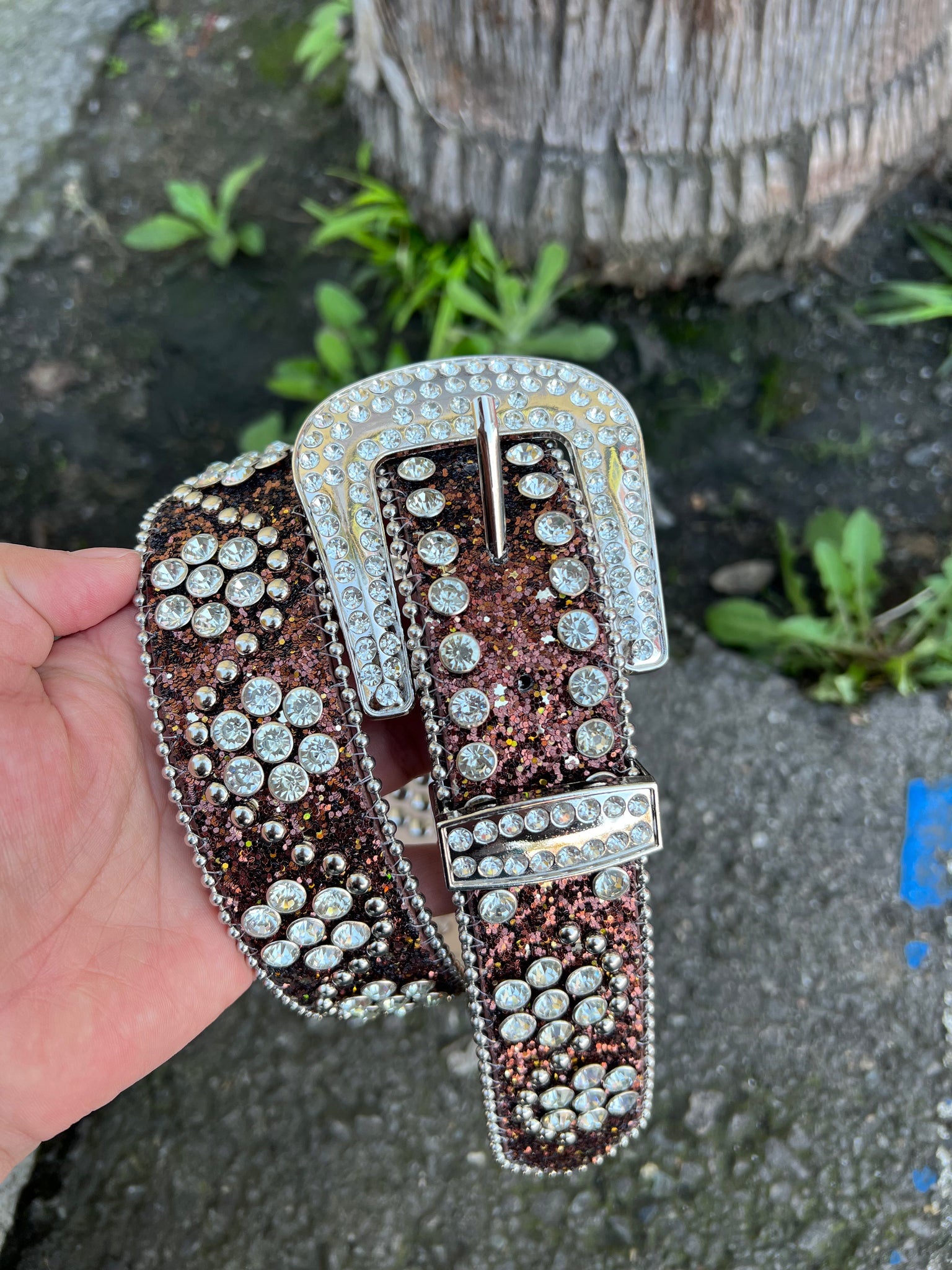 Rhinestone western deals belt