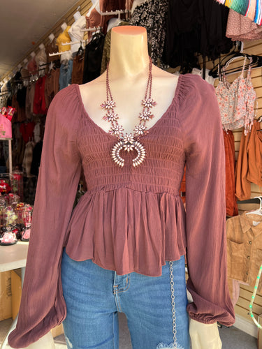 Carolina Dark brown Blouse