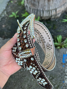 Rhinestone Western Belt