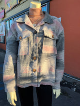 Load image into Gallery viewer, Pink Aztec Print Jacket size medium only