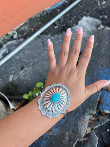 Silver/turquoise bracelet