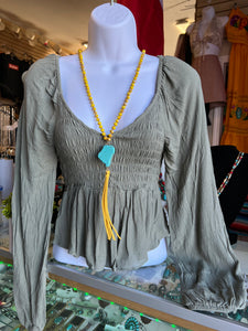 Carolina Dusty Olive Top