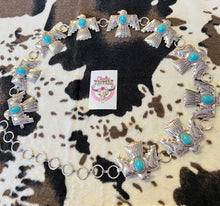 Load image into Gallery viewer, Western Eagle Chain Belt 42” long