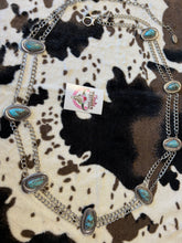 Load image into Gallery viewer, Western Hand Craft stone Chain Belt 50” long