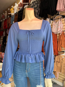 Laurita Long sleeve top size small only