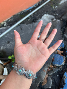 Silver-turquoise ring