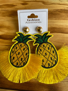 Yellow pineapple 🍍 Earrings