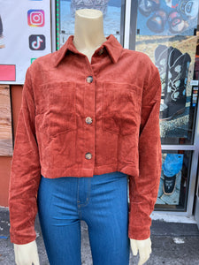 Ginger Corduroy crop jacket