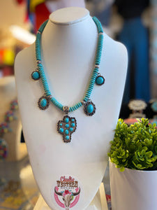 Western Cluster 🌵 Cactus Necklace